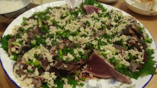 カツオのたたき